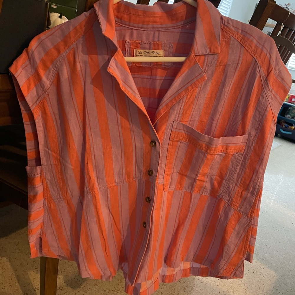 free people striped top